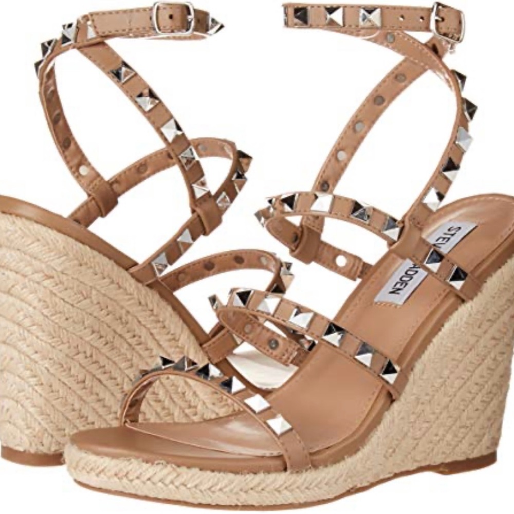 Steve Madden studded wedges size 8